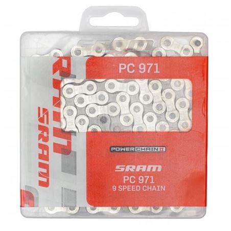 CADENA SRAM PC971 114 ESLABONES POWERLINK PLATA /ORO 9V