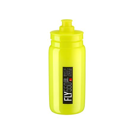 BIDON ELITE FLY AMARILLO FLUO LOGO NEGRO 550 ML