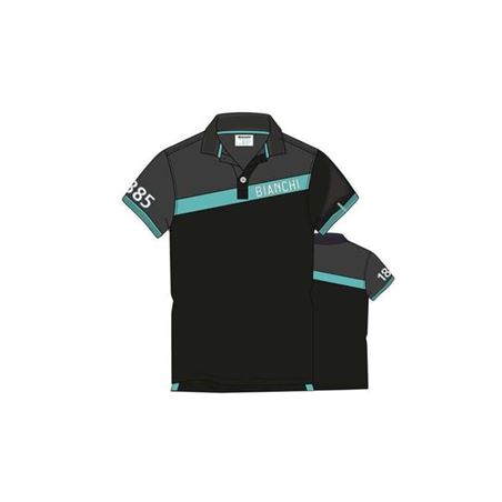 POLO BIANCHI CELESTE STRIPE