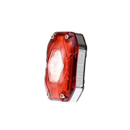 LUZ TRASERA GES USB SHIELD-X AUTO 80/150 LM