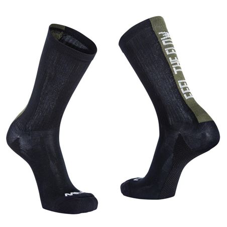 CALCETINES NORTHWAVE FLOW FEEL THE NEGRO-VERDE L